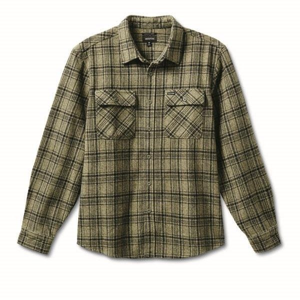 Bowery Heavy Weight L/S Flannel Military Olive/Black