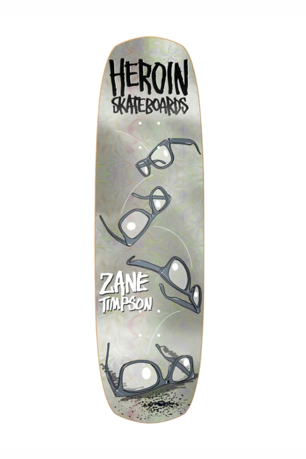 Heroin Skateboards ZT Glasses Holo Foil Deck 9”