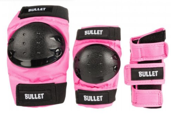 Bullet Safety Gear Standard Pad Set Junior Pink