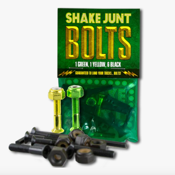 Shake Junt Bolts (1 green, 1 yellow, 6 black) 7/8" Allen