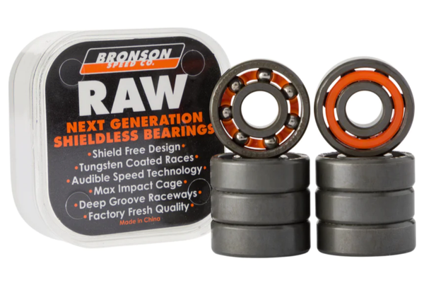 Bronson Speed Co. RAW Shieldless Bearings