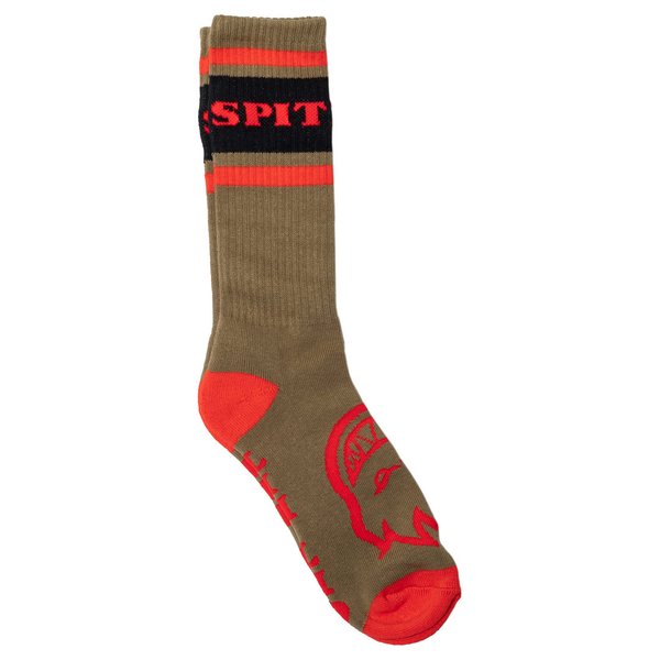 Spitfire Classic '87 Bighead Socks - Brown/Red/Black