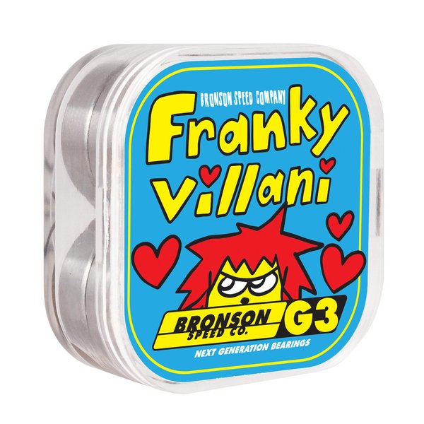 Bronson Speed Co. Bearings Franky Villani Pro G Silver/Yellow/Orange 8 MM